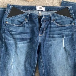 PAIGE SIDE PANEL MATERNITY JEANS